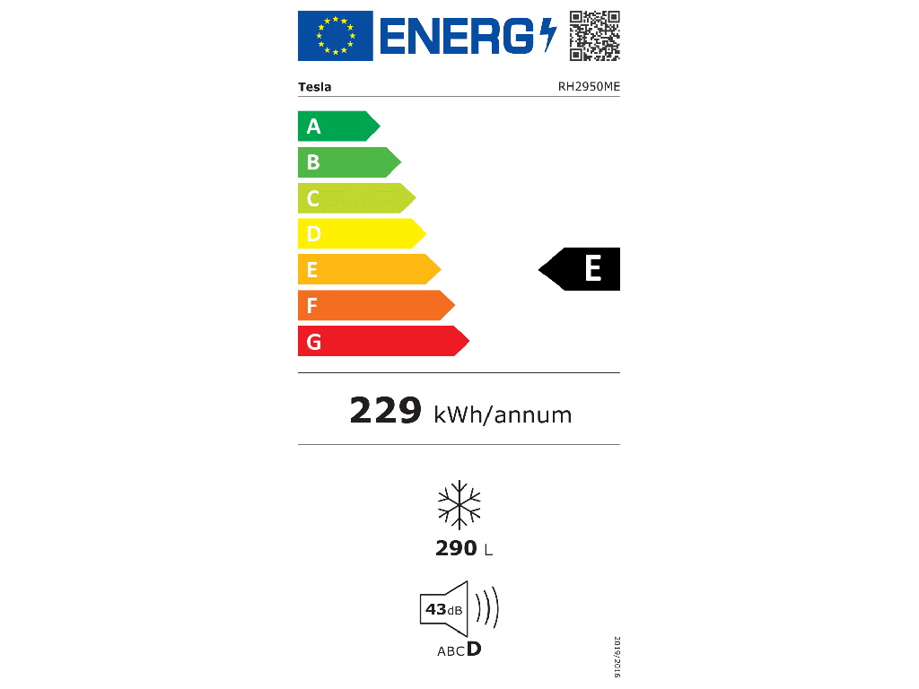 Zamrzivac TESLA RH2950ME horizontalni/290L/E/111,5 x 85 x 64,5cm/bela