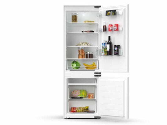 Frižider TESLA RI2500HE ugradni/dvoje vrata/rucno otapanje/F/179L+70L/54x54x178cm/bela