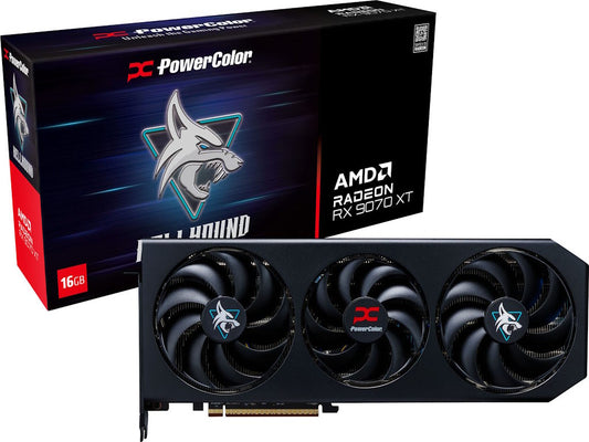 Graficka karta POWERCOLOR RX 9070 XT  Hellhound AMD/16GB/GDDR6/256 bit/crna