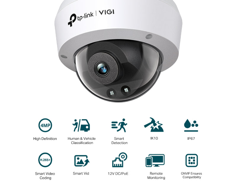 VIGI C240I-2.8mm, IR30m 4mpx Dom kamera,