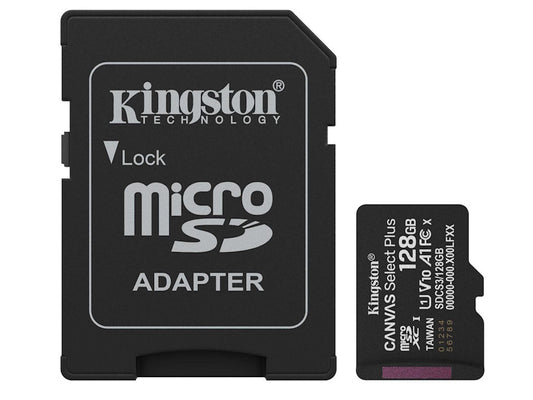 Memorije kartice KINGSTON SDCS3/128GB/microSDXC/128GB/Class10 U1/150MB/s + adapter