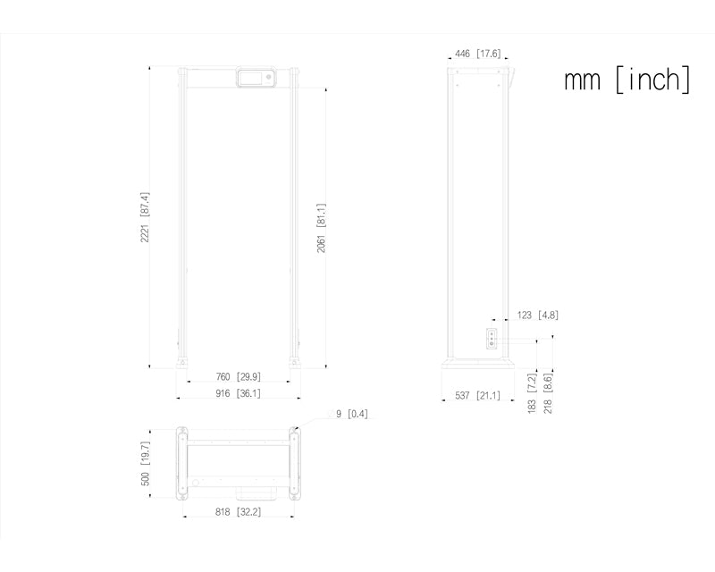 ISC-D733-S2  prolazni detektor metala