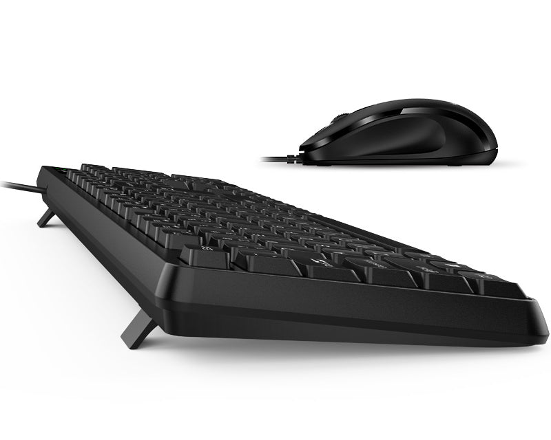 KM-170 USB US crna tastatura+ USB crni miš