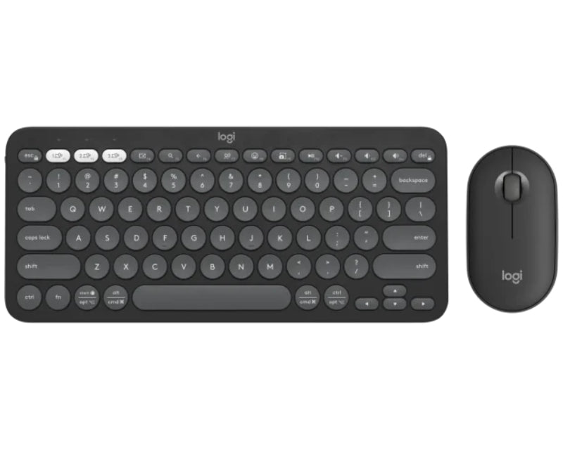 Pebble2 Wireless Combo US tastatura + miš crna