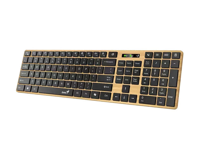 SlimStar 7250BT, AI, Pine Wood YU wireless tastatura