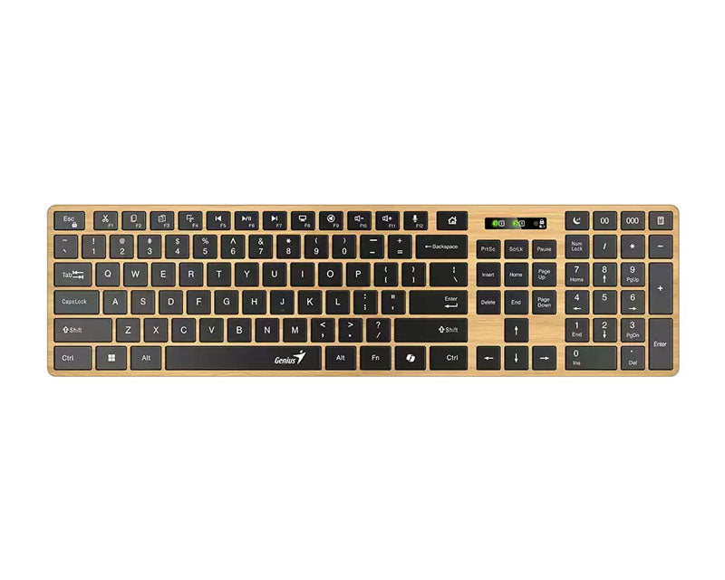 SlimStar 7250BT, AI, Pine Wood YU wireless tastatura