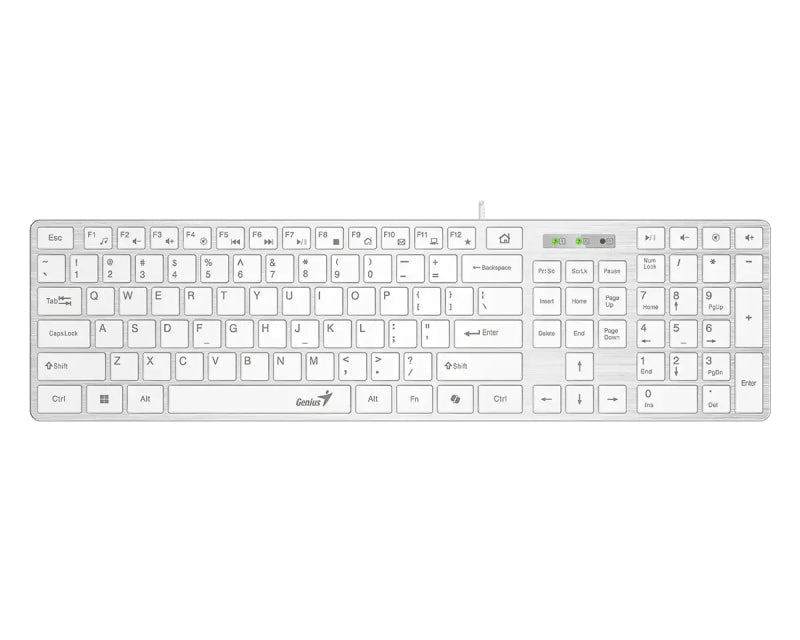 SlimStar 126 USB US bela tastatura