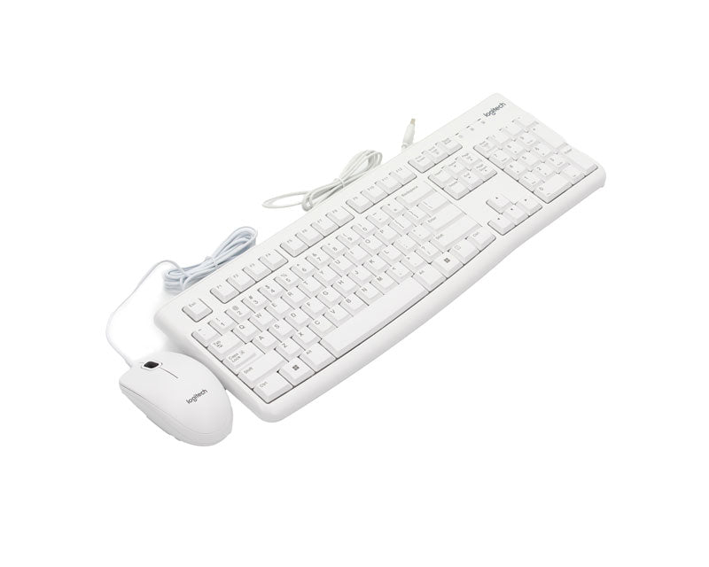 MK120 Desktop USB US tastatura + USB miš beli