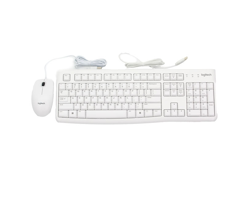 MK120 Desktop USB US tastatura + USB miš beli