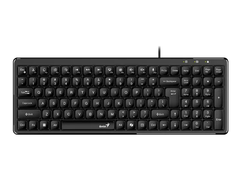 LuxeMate 120 USB US slim crna tastatura