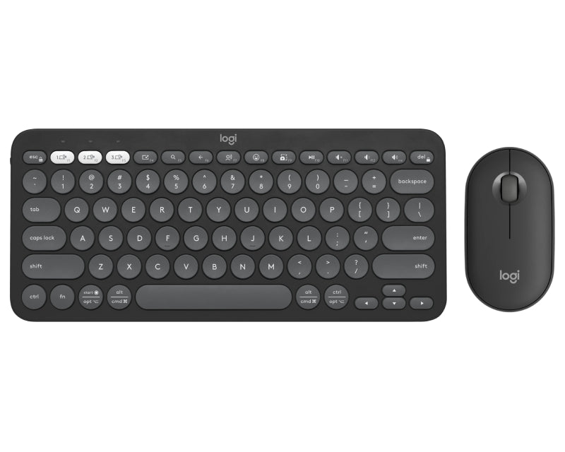 Pebble2 Wireless Combo US tastatura + miš Graphite