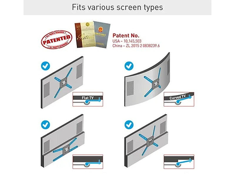BM466XP LCD TV zglobni zidni nosač do 90 inča