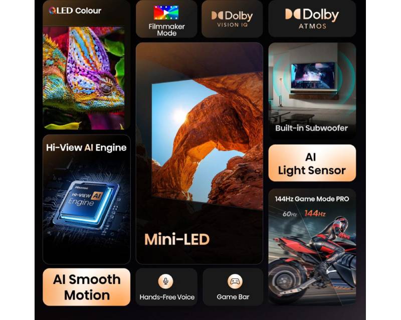 75 inča 75U7Q ULED Mini-LED 4K UHD Smart TV