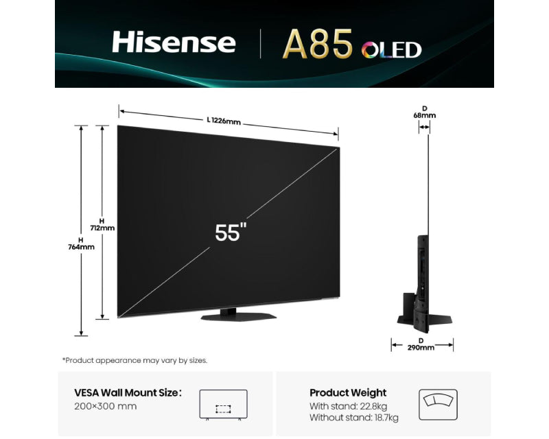 55 inča 55A85Q OLED 4K UHD Smart TV