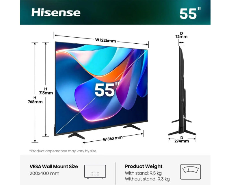 55 inča 55A6S 4K UHD LED Smart TV