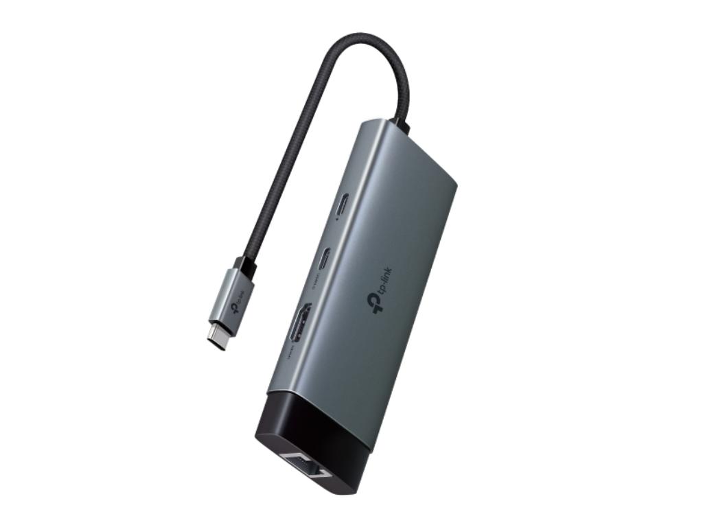 Hub TP-LINK UH6120C USB Type-C 6-Port Hub/1×USB-C/1× HDMI 4K 60Hz Port/1  USB-C PD 100W Port/1× RJ4