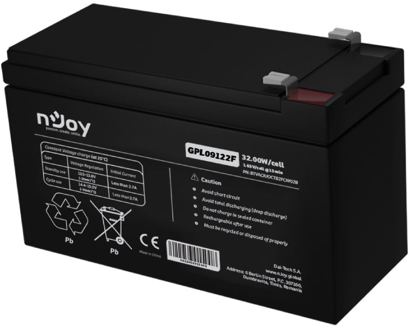 GPL09122F baterija za UPS 12V 9Ah (BTVACIUOCTB2FCW02B)