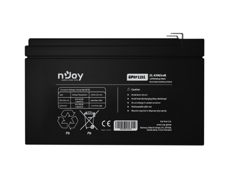 GP07121L baterija za UPS 12V 5Ah (BTVACFUOBTA1LCW01B)