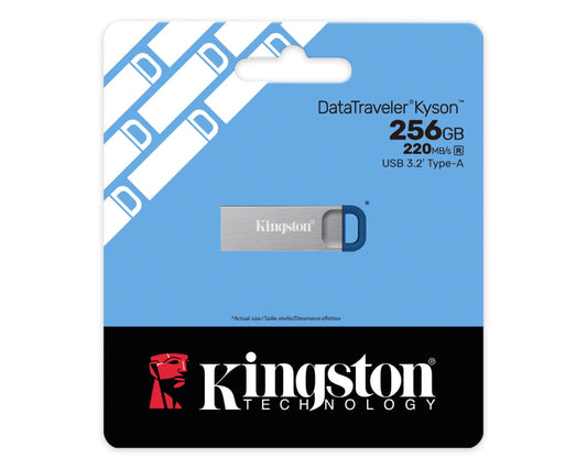 256GB DataTraveler Kyson G2 USB 3.2 flash DTKNG2/256GB sivi