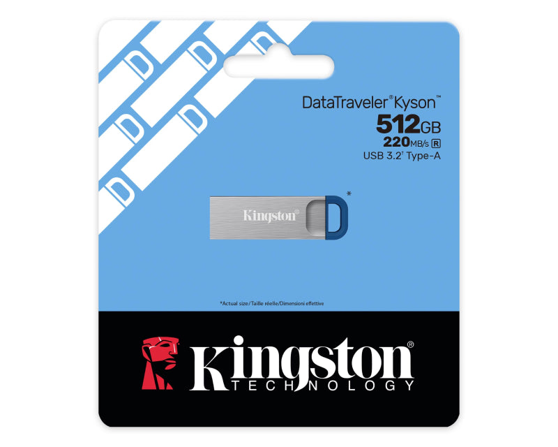 512GB DataTraveler Kyson G2 USB 3.2 flash DTKNG2/512GB sivi