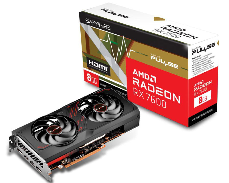 AMD Radeon RX 7600 8GB 128bit PULSE RX 7600 GAMING OC 8GB (11324-01-20G) grafička karta