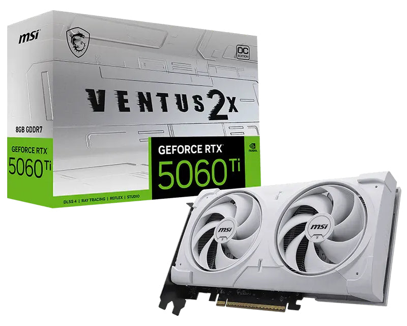 GeForce RTX 5060 Ti 8G VENTUS 2X OC WHITE PLUS grafička karta