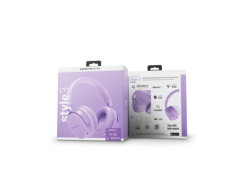 Style 3 Lavender bežične slušalice ljubičaste (M45305)