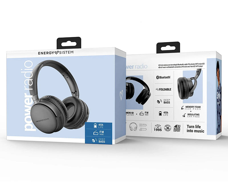 Power Radio Space Bluetooth slušalice crne (M45531)