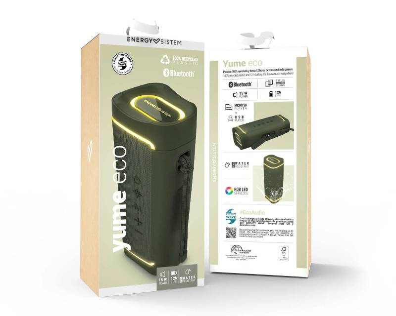 Yume ECO Green Bluetooth zvučnik zeleni M45784