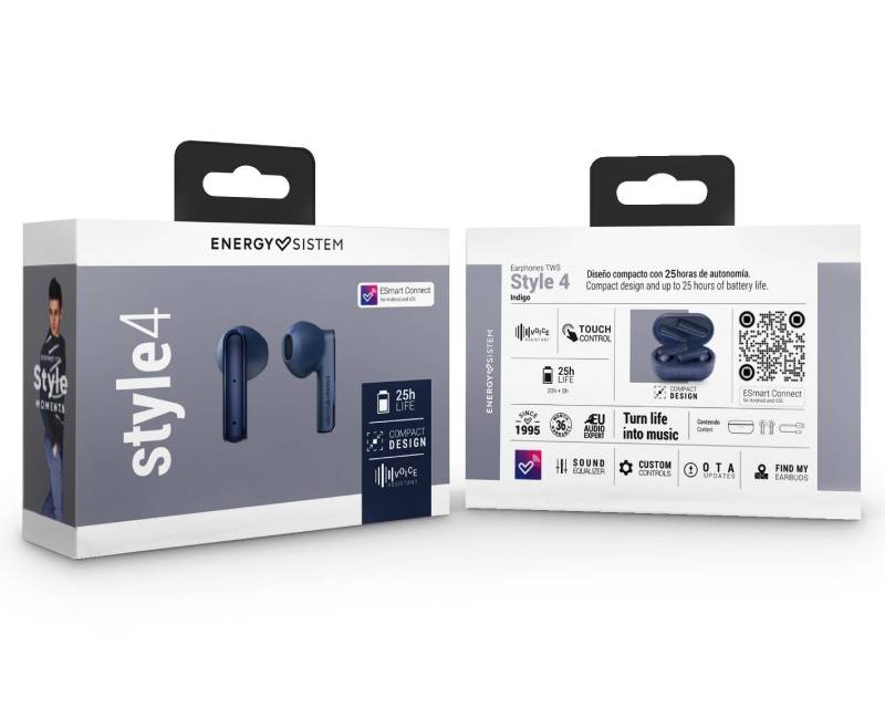 Style 4 Indigo True Wireless slušalice plave (M45558)