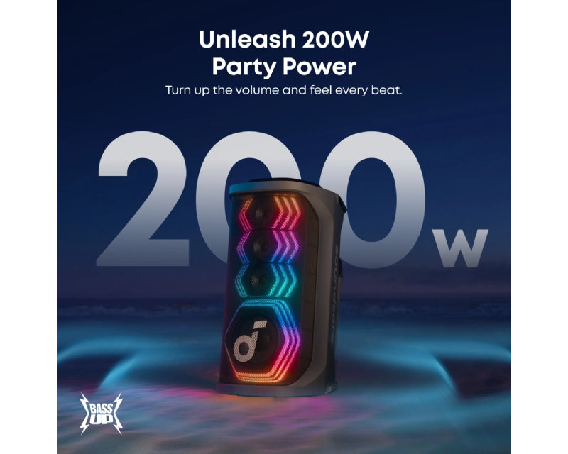 Soundcore Rave 3S 200W prenosivi bluetooth IPX4 zvučnik crni