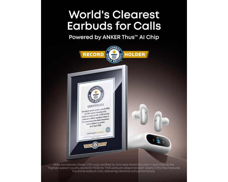 Soundcore Liberty 5 Pro ANC BT bubice sa mikrofonom bele